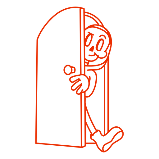 Grim Reaper design that's both funny and spooky for Halloween PNG Design