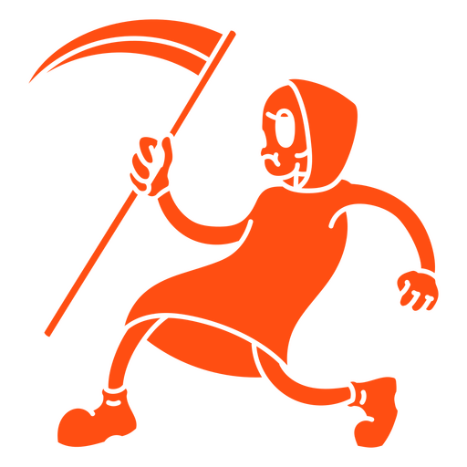 Diseño de Grim Reaper que seguramente asustará y divertirá en Halloween. Diseño PNG