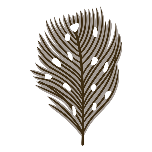 Feather wall insignia PNG Design