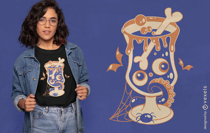 Spooky Halloween drink t-shirt design