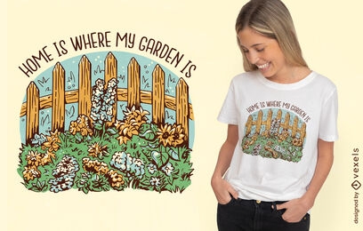 Cottagecore garden t-shirt design