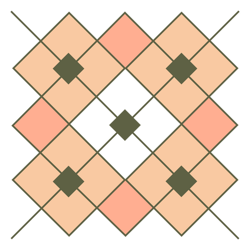 Decalque de parede de diamante geométrico Desenho PNG