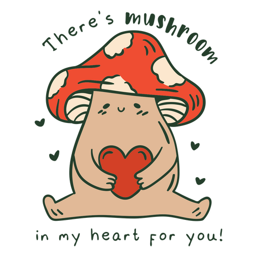 There's mushroom PNG Design