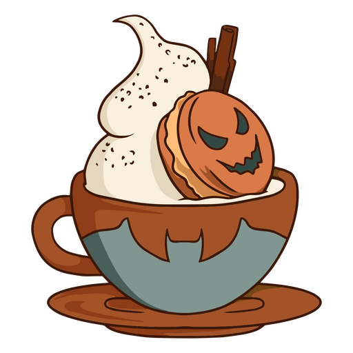 How To Draw Pumpkin Spice Hot Chocolate - Art For Kids Hub 