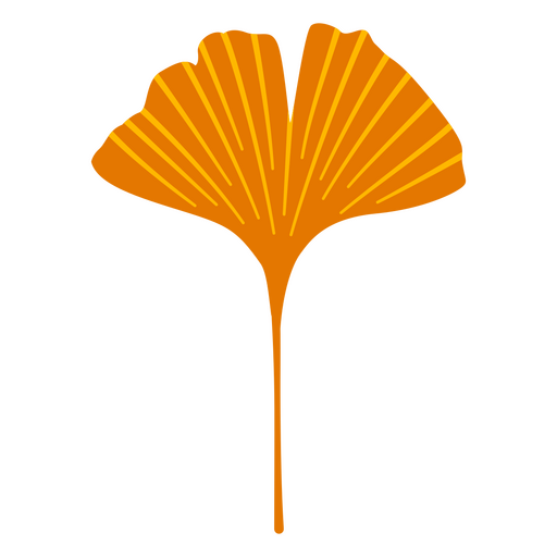 Belaubte Illustration der Ginkgo-Pflanze PNG-Design