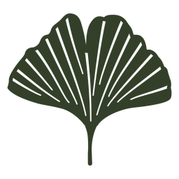 Ginkgo biloba cortado Diseño PNG