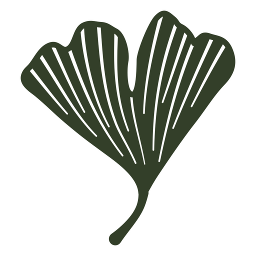Ginkgo biloba ausgeschnittene Pflanzen PNG-Design