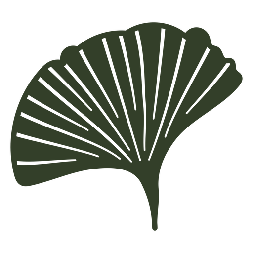 Plantas recortadas de ginkgo Diseño PNG