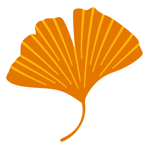 Decoração de parede com folhas de ervas Ginkgo Desenho PNG