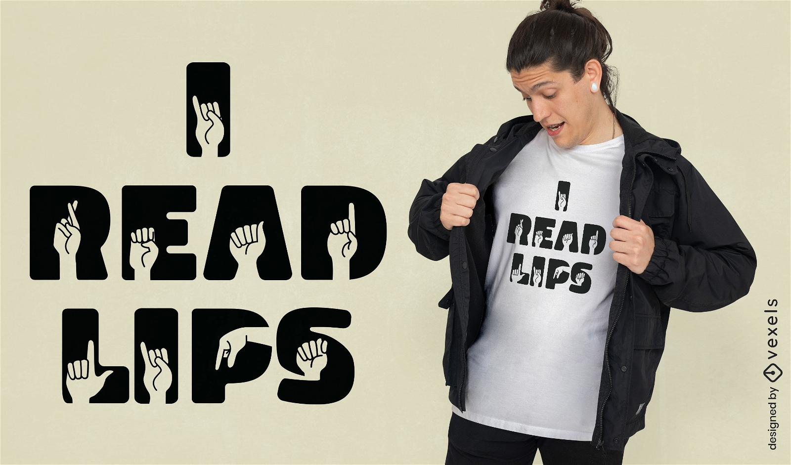 Sign language quote t-shirt design
