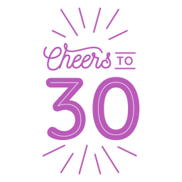 Wir feiern drei Jahrzehnte voller Meilensteine PNG-Design