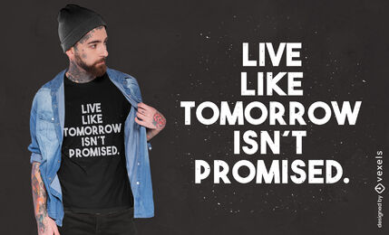 Motivationszitat für das zukünftige T-Shirt-Design