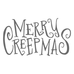 Merry Creepmas Label PNG & SVG Design For T-Shirts