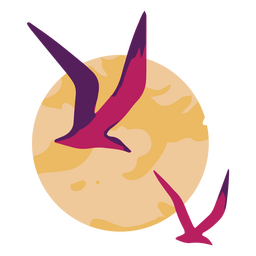 Zugvögel, die am Himmel schweben PNG-Design
