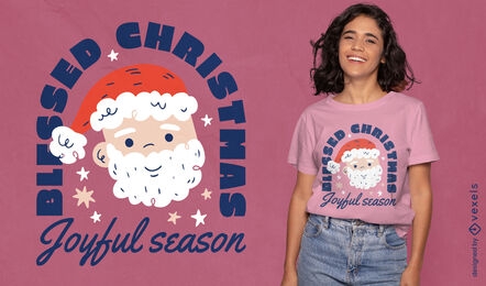 Blessed Christmas Santa t-shirt design