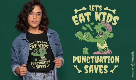 Let's eat kids funny Halloween t-shirt design