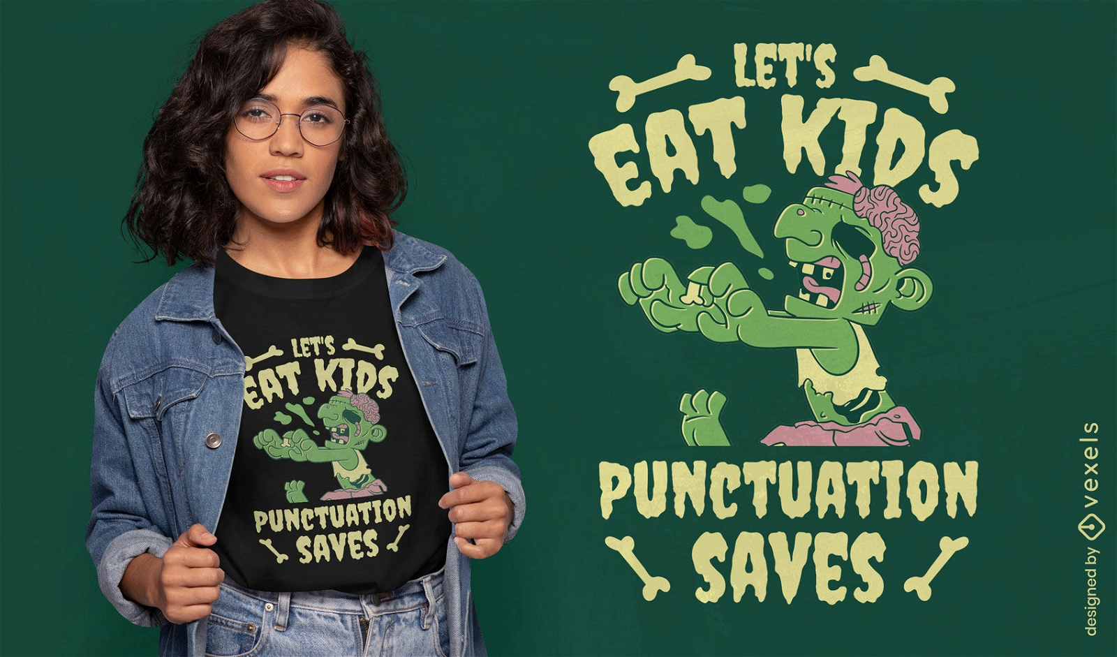 Let's eat kids funny Halloween t-shirt design