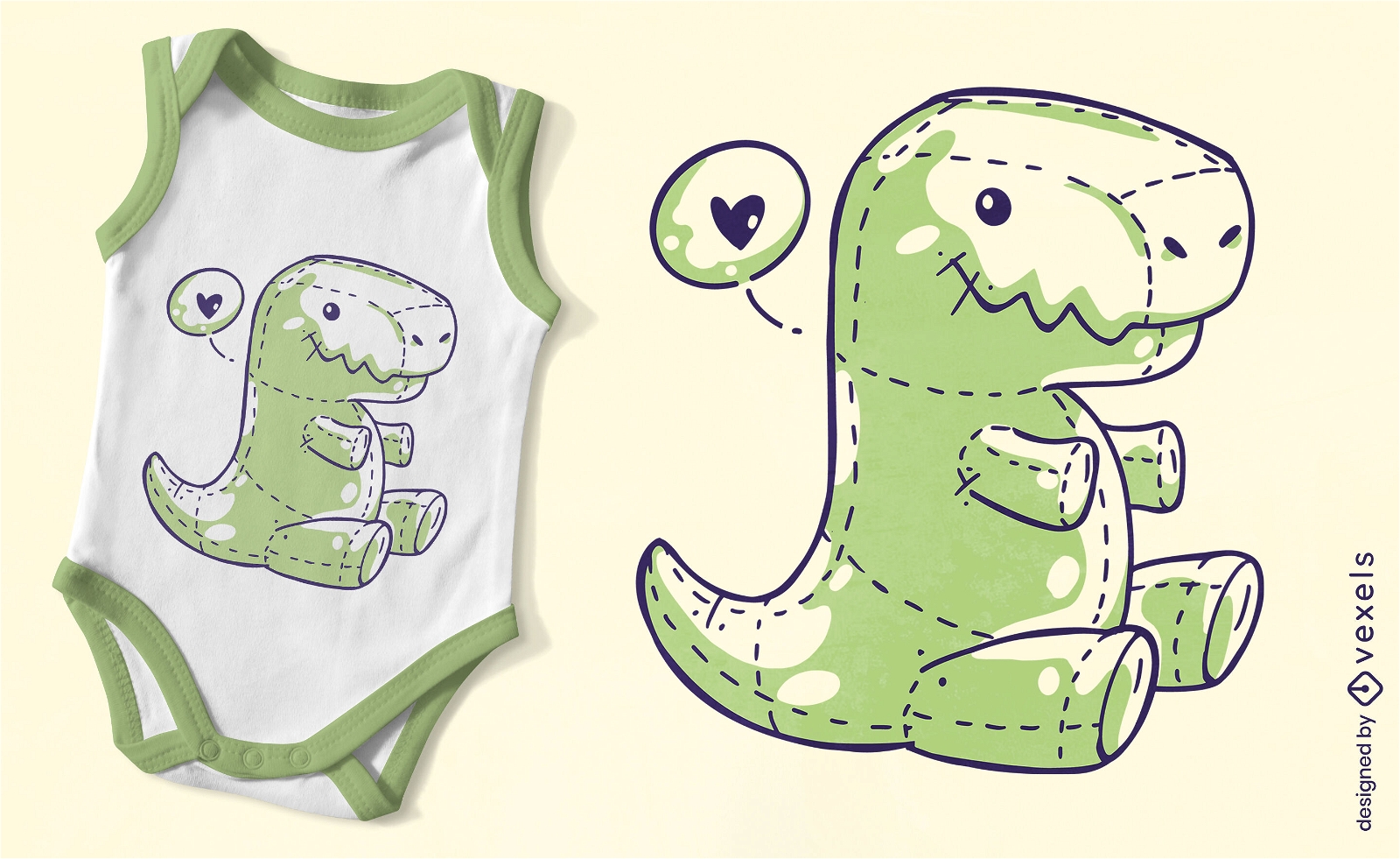 Cute t-rex plushie t-shirt design