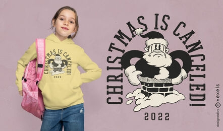 Christmas is canceled Santa t-shirt design