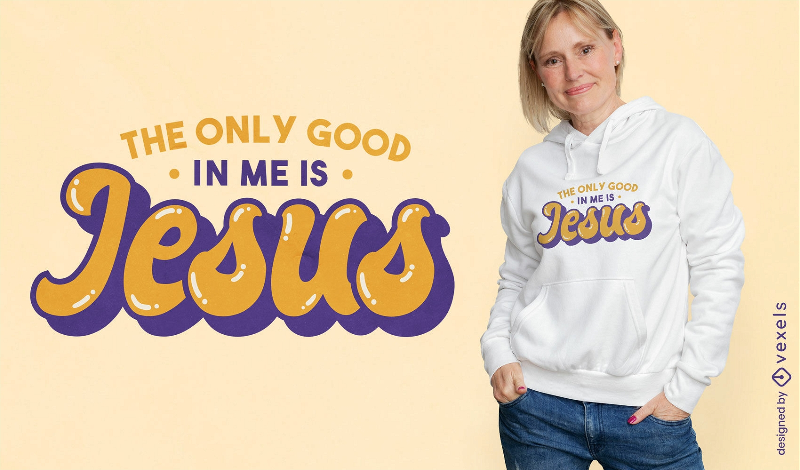 El único bien en mi diseño de camiseta es Jesús.