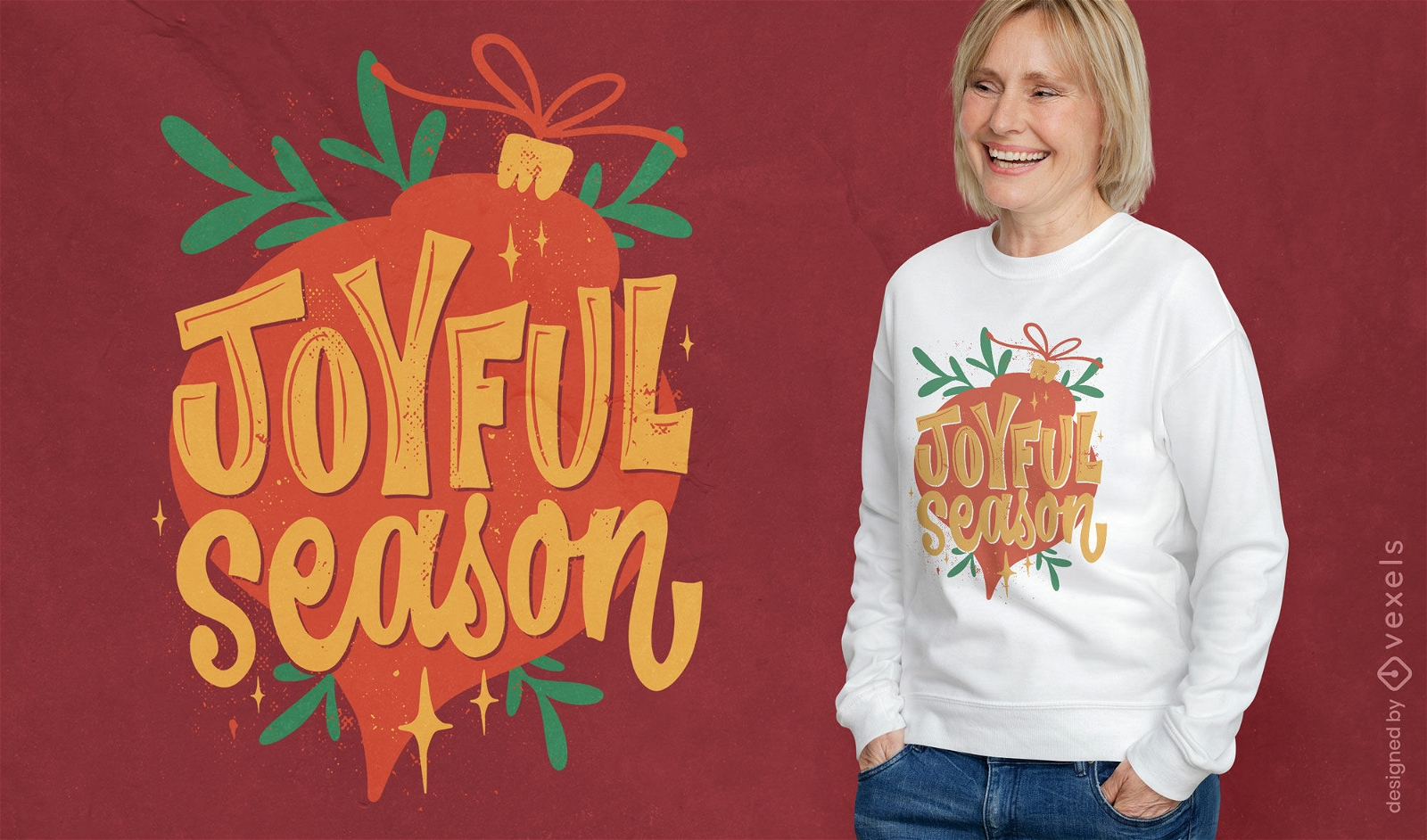 Joyful season Christmas t-shirt design