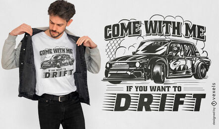 Diseño de camiseta de hobby de vehículo de carreras.