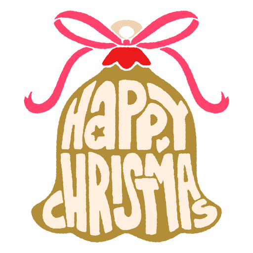 Happy Christmas- lettering quote PNG Design