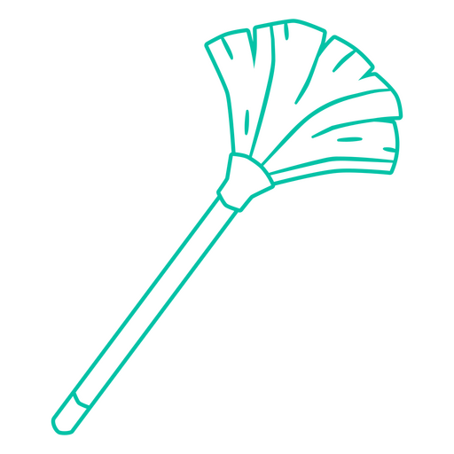 Icono de trazo de escoba de plumas Diseño PNG