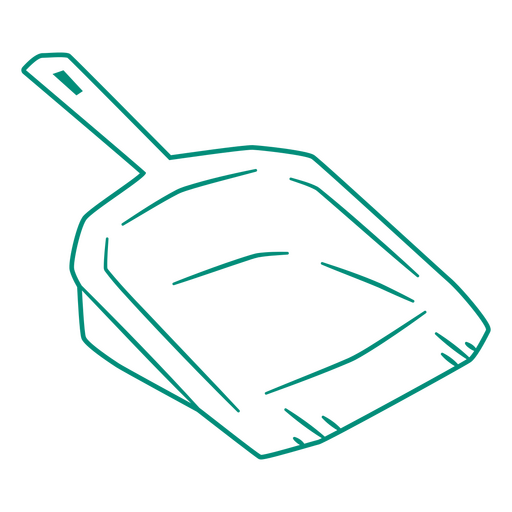 Icono de trazo de recogedor de polvo Diseño PNG