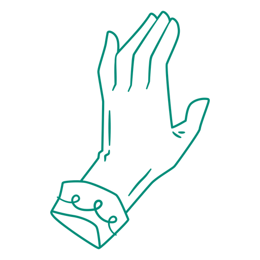 Kellnerin-Handschuh-Symbol PNG-Design