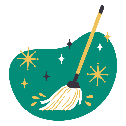 Mop flat icon PNG Design