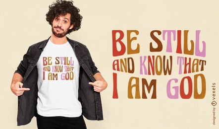 Design de camiseta de citação religiosa de deus cristão