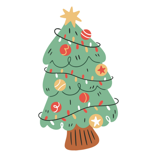 Design de ?rvore de Natal para evocar feriados Desenho PNG