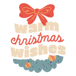 Weihnachtswünsche für Familie und Freunde PNG-Design
