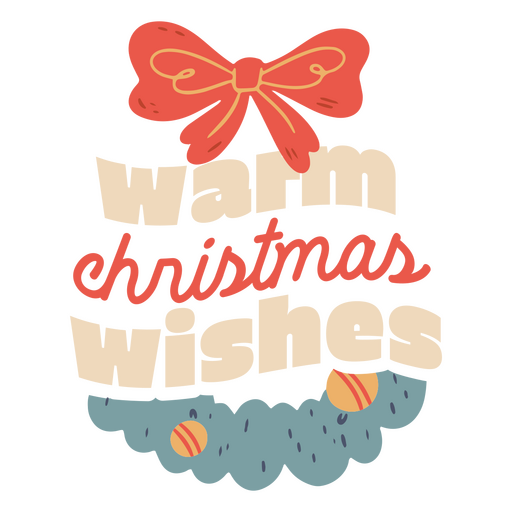 Christmas wishes for family and friends PNG Design