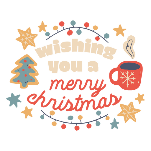 Überraschen und erfreuen Sie mit Weihnachtswünschen PNG-Design