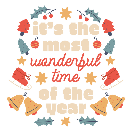 Holiday quotes to commemorate the Christmas spirit PNG Design