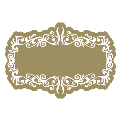 Marco de inspiración victoriana con adornos elegantes Diseño PNG