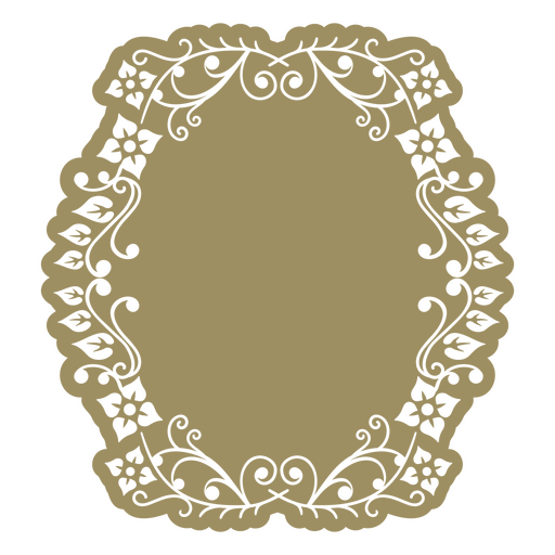 Elaborado marco ornamental victoriano Diseño PNG