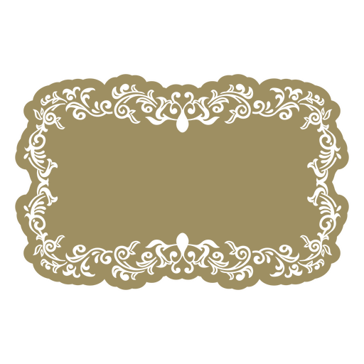 Bordas detalhadas em estilo vitoriano com bordas ornamentadas Desenho PNG