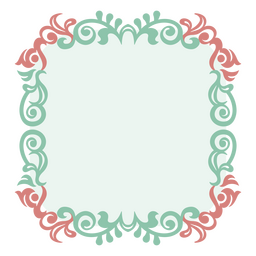 Victorian Border With Detailed Embellishments PNG & SVG Design For T-Shirts