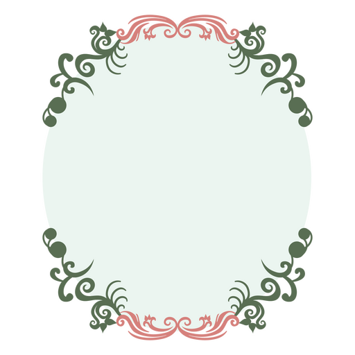 Aufwändige viktorianische Bordüre mit aufwendigen Mustern PNG-Design