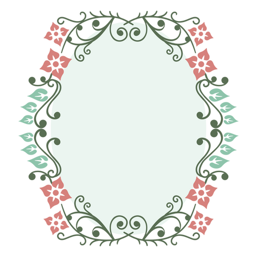 Moldura vitoriana ornamentada com bordas elegantes Desenho PNG
