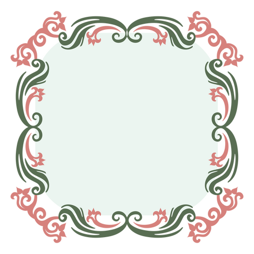 Victorian-style frames with intricate embellishments PNG Design