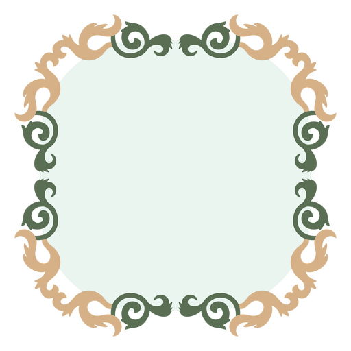 Victorian-inspired frames with fancy embellishments PNG Design