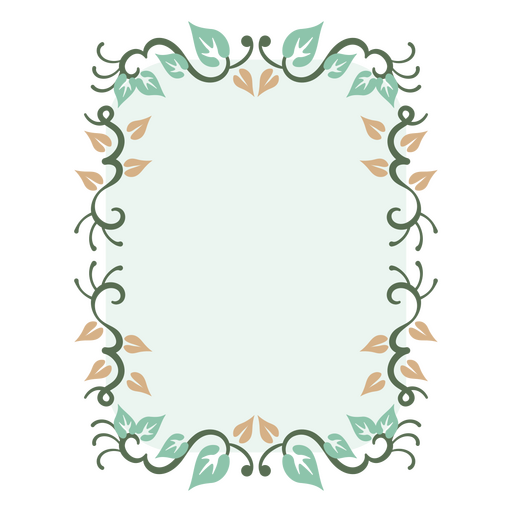 Victorian-style borders with detailed edges PNG Design