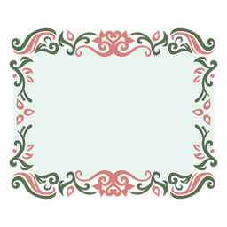 Victorian-style Ornamental Frame PNG & SVG Design For T-Shirts