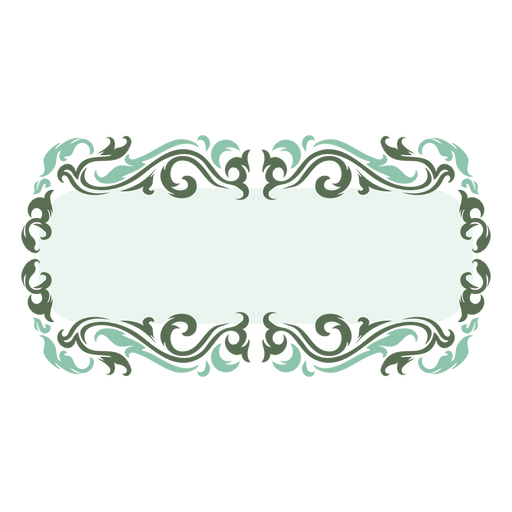 Regal Victorian-style frame PNG Design