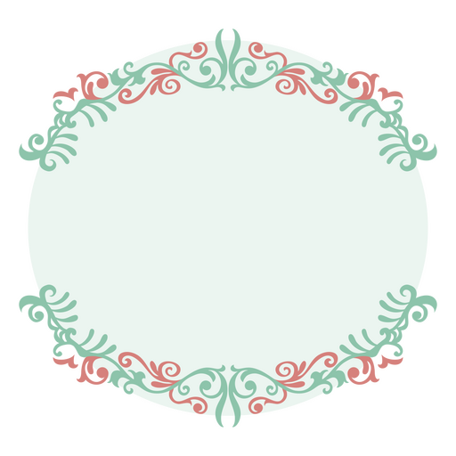 Classical Victorian design frame PNG Design