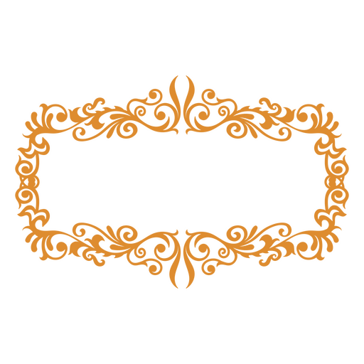 Borda decorativa do estilo da era vitoriana Desenho PNG